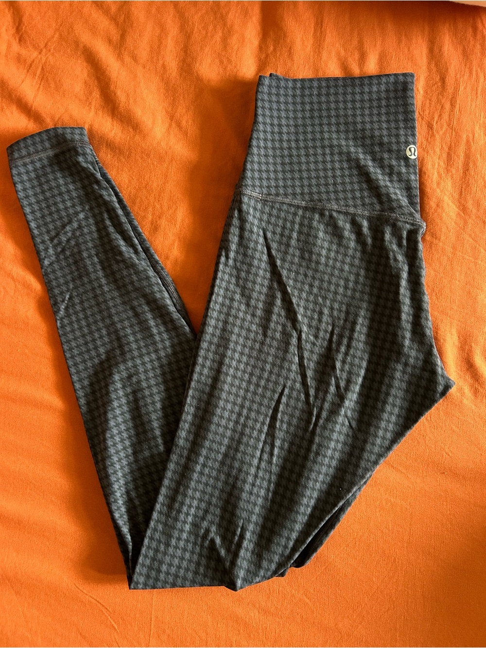 lululemon athletica Girls' Charcoal Houndstooth Leggings